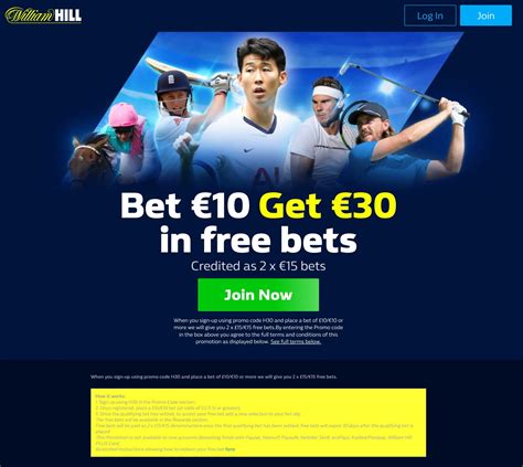 william hill free bets.
